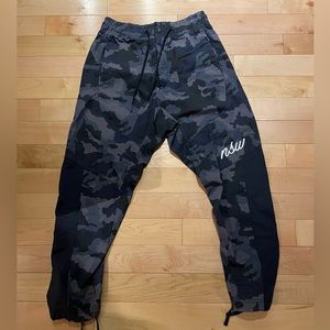 NIKE SPORTSWEAR NSW BLUE CAMOUFLAGE PANTS SMALL